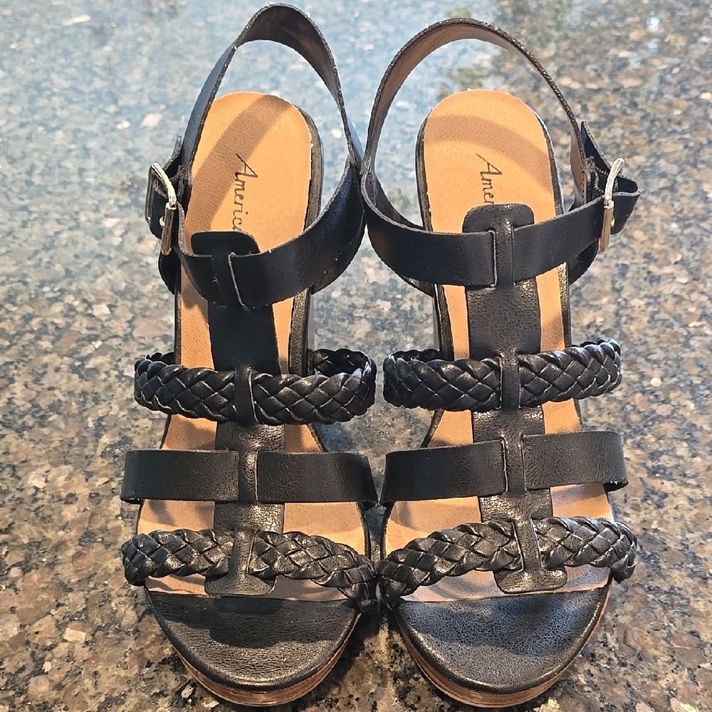 Black Braided Sandals